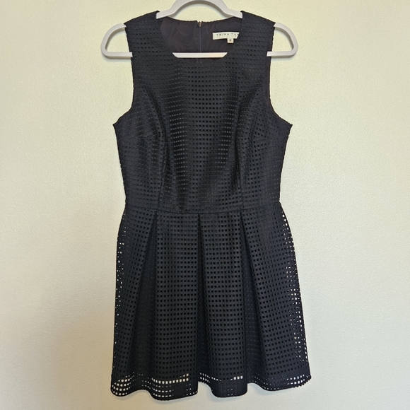 Trina Turk Black Eyelet Mini Dress - Picture 1 of 6